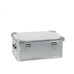 Aluminium-Behälter mit Stapelecken, LxBxH 580x380x245 mm, 42 Liter