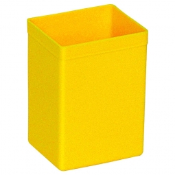 Einsatzkasten für Stapelbehälter, LxBxH  94x73x122 mm, Polystyrol (PS) gelb
