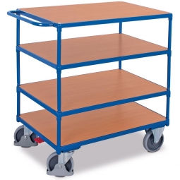 Tischwagen mit 4 Ladeflächen, LxBxH 1190x700x1235 mm, Tragkraft 500 kg