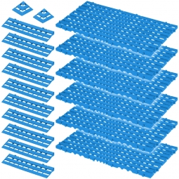 Bodenrost-Set, 18-teilig, blau, 2,3 m²