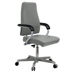 Chefsessel XXL-Extrastark "Berlin", belastbar bis 200 kg, steingrau, Sitzbreite 600 mm