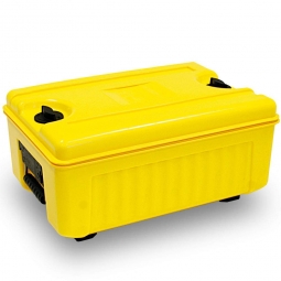 Isolier-Transportbox, -40° bis +100°C, Top-Lader, 35 Liter, gelb, LxBxH 620x420x405 mm, Polyethylen (PE-HD/EPS)