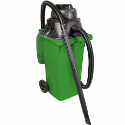 Nass-/Trockensauger 1100 Watt, mit 120 Liter Behälter (DIN Mülltonne) grün