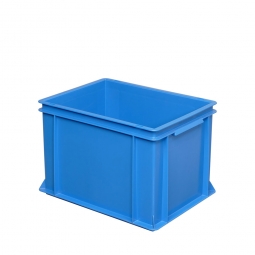 Eurobehälter mit 2 Griffleisten, LxBxH 400x300x270 mm, 26 Liter, blau
