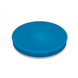 Haftmagnete, blau, Durchmesser 30 mm, Haftkraft 800 g, Paket=10 Magnete