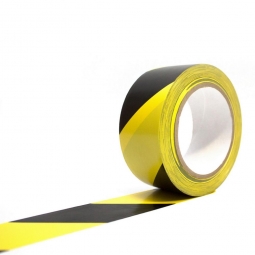 Bodenmarkierungsband, schwarz/gelb, LxB 33000x50 mm, PVC