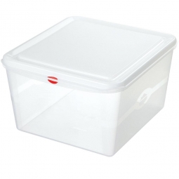 Transparente Aufbewahrungsbox mit Deckel, LxBxH 530x325x200 mm, 28 Liter